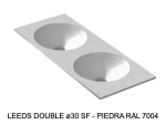 Plan vasque double lavabo circulaire ⦰ 30 cm sur mesure Largeur 100 à 201 x P 40 à 51 cm Finition lisse 10 couleurs au choix, Anti bactérien Résine Akrytan® Livraison Offerte.